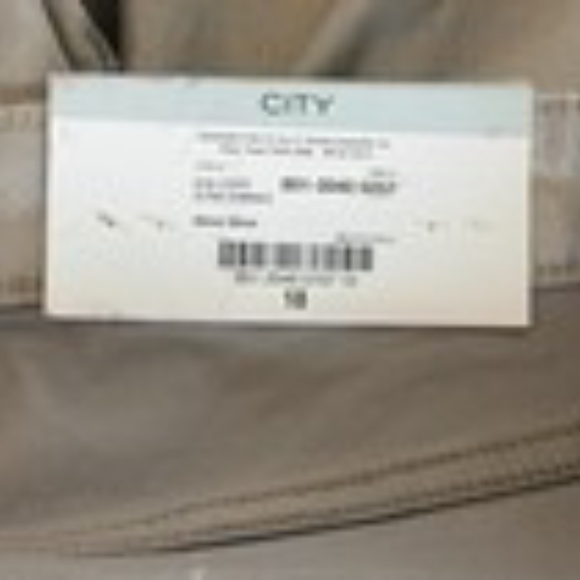 LIZ CLAIBORNE Plus Size Dressy Jeans Pants City Skinny Silver Glow Sz 18 NWT - Picture 7 of 13